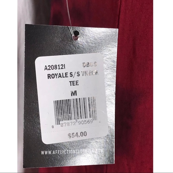 AFFLICTION  Mens T-Shirt ROYALE  Premium Athletic - Picture 4 of 8